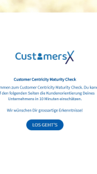 Customer Centricity Maturity Check Start